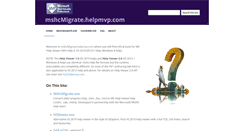 Desktop Screenshot of mshcmigrate.helpmvp.com